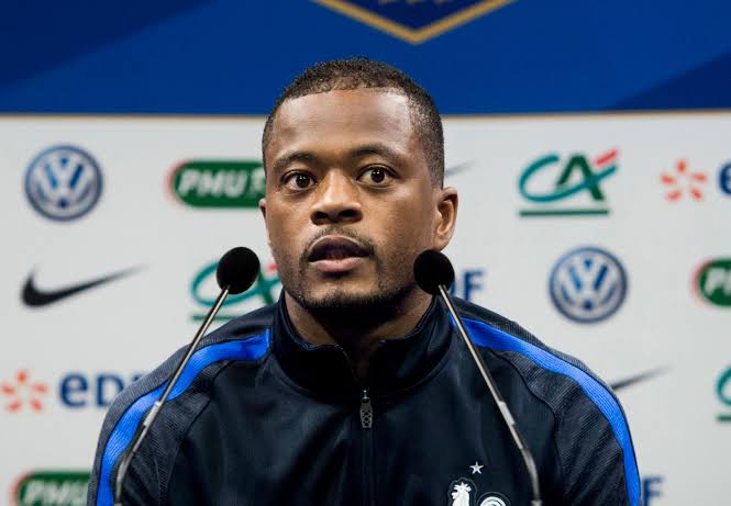 File photo of Patrice Evra during his time with France national team. 