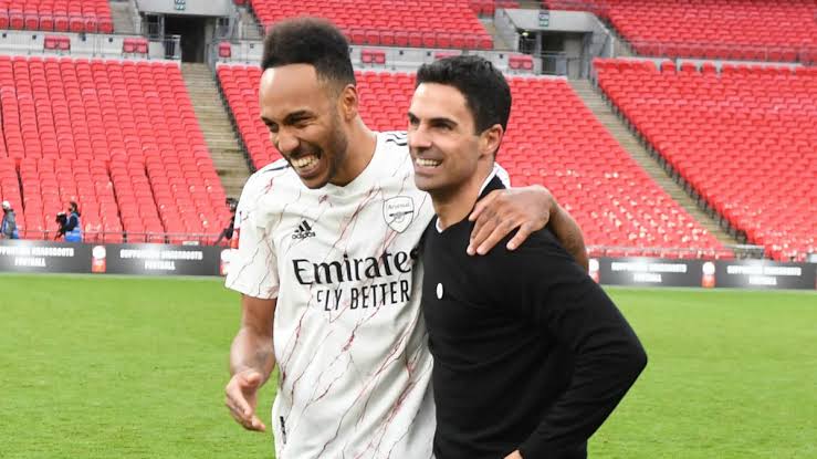 Mikel Arteta of Arsenal is in love with the current version of Aubameyang
