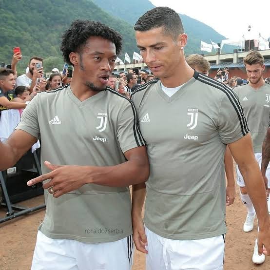 Cristiano Ronaldo and Juan Cuadrado