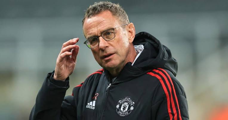 Coach Ralf Rangnick of Manchester United.