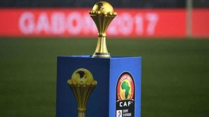 The Africa Cup of Nations trophy. 