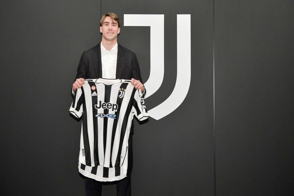 Dusan Vlahovic was unveiled at Juventus on his birthday, January 28, 2022. 