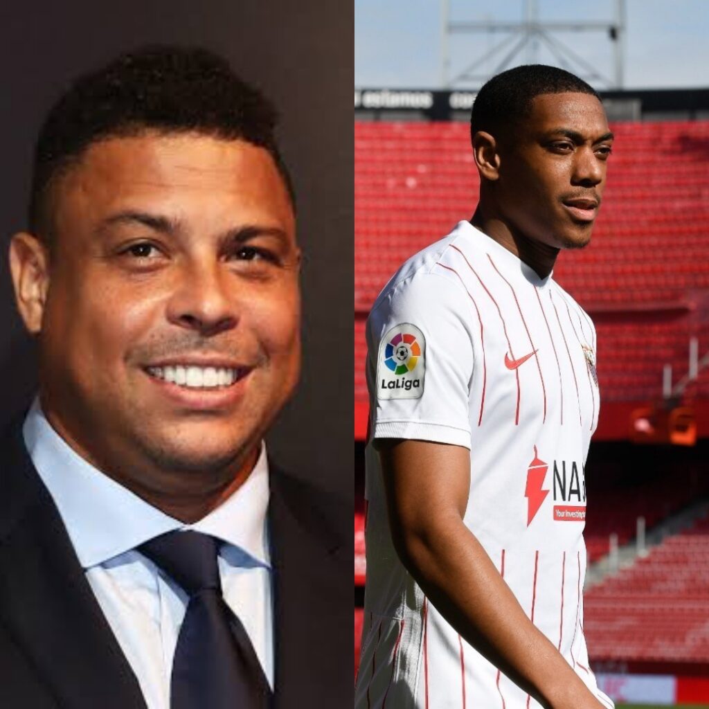 Anthony Martial gets a heartwarming welcome to Sevilla from his idol Ronaldo