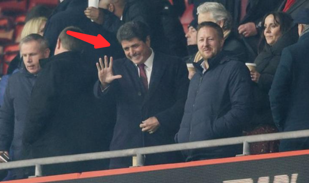 Dragan Solak, the new owner of Southampton waved at fans at ST. Mary's during Southampton vs Brentford Premier League game on Tuesday. 