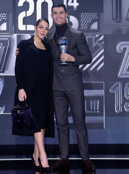 Cristiano Ronaldo and Georgina Rodriguez at the 2021 FIFA The Best Awards in Switzerland. 