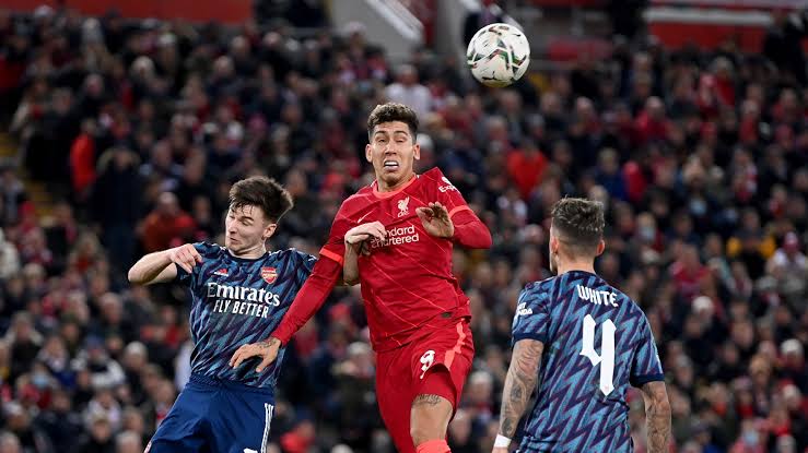 Liverpool Fails To Beat 10-Man Arsenal After Xhaka Early Red Card in Their First Leg Carabao Cup Semi-Final