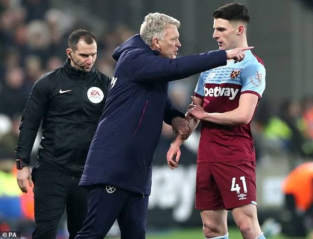 Declan Rice to be the centre of attraction at West Ham United according to coach David Moyes
