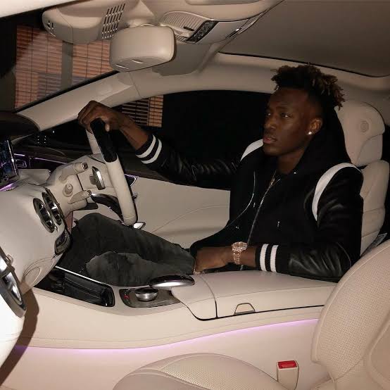 Tammy Abraham cruising in  one of his luxurious car. 