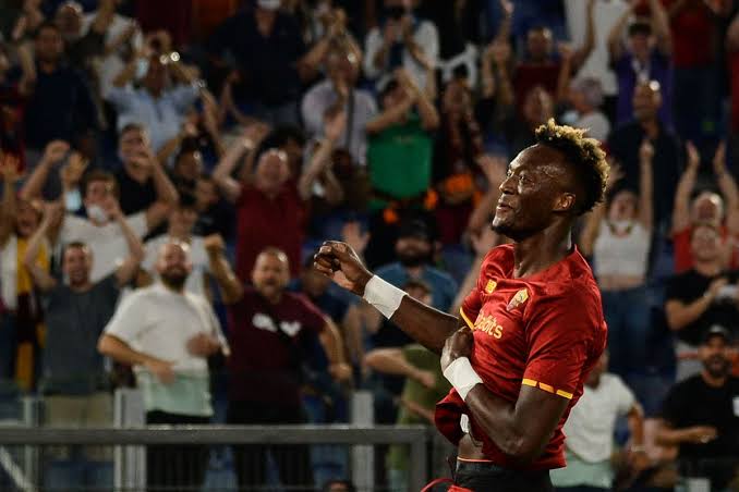 Tammy Abraham has now scored 12 goals in 12 games for AS Roma
