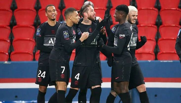 Sergio Ramos scores his first goal as PSG cruises to a 4:0 victory against Reims, extending their Ligue 1 dominance
