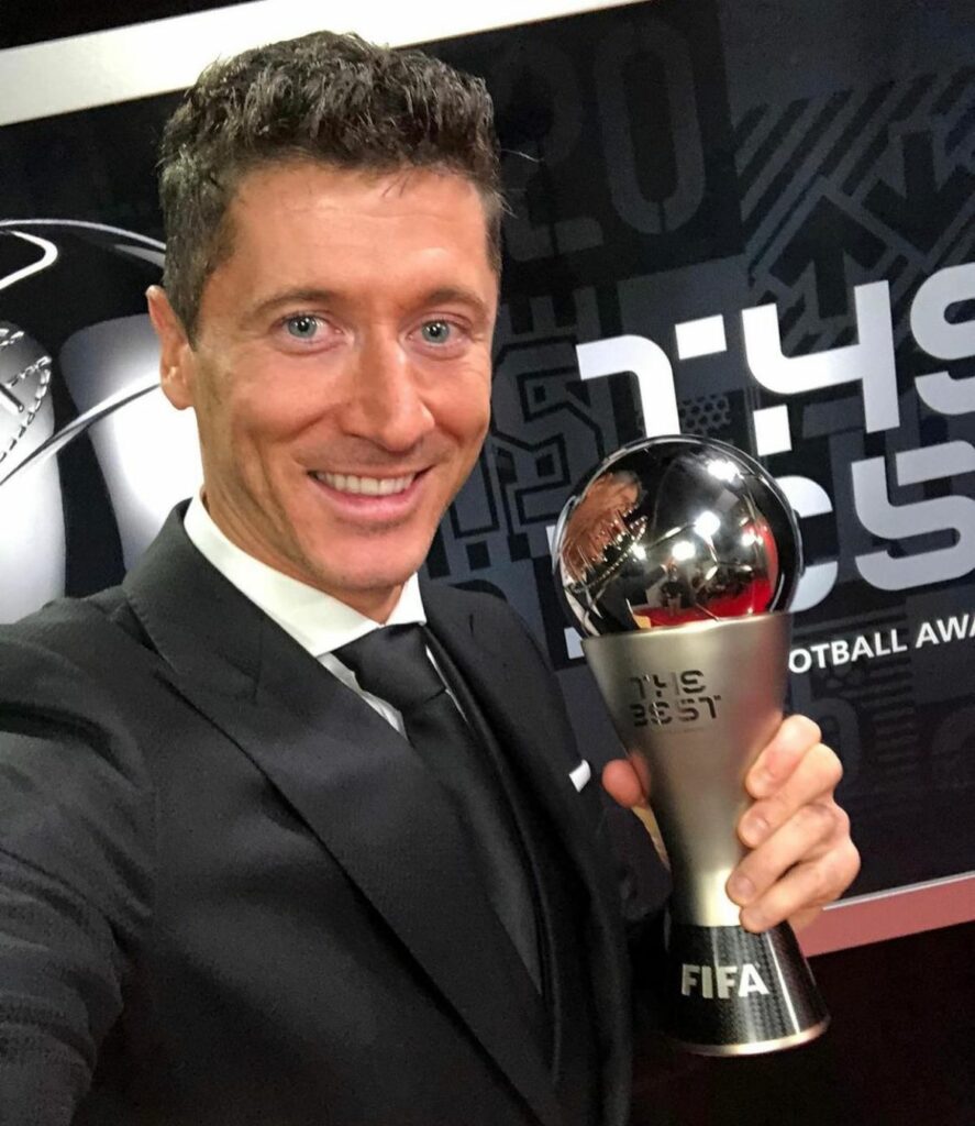 Robert Lewandowski of Poland is the reigning winner of the Best FIFA player of the year. 