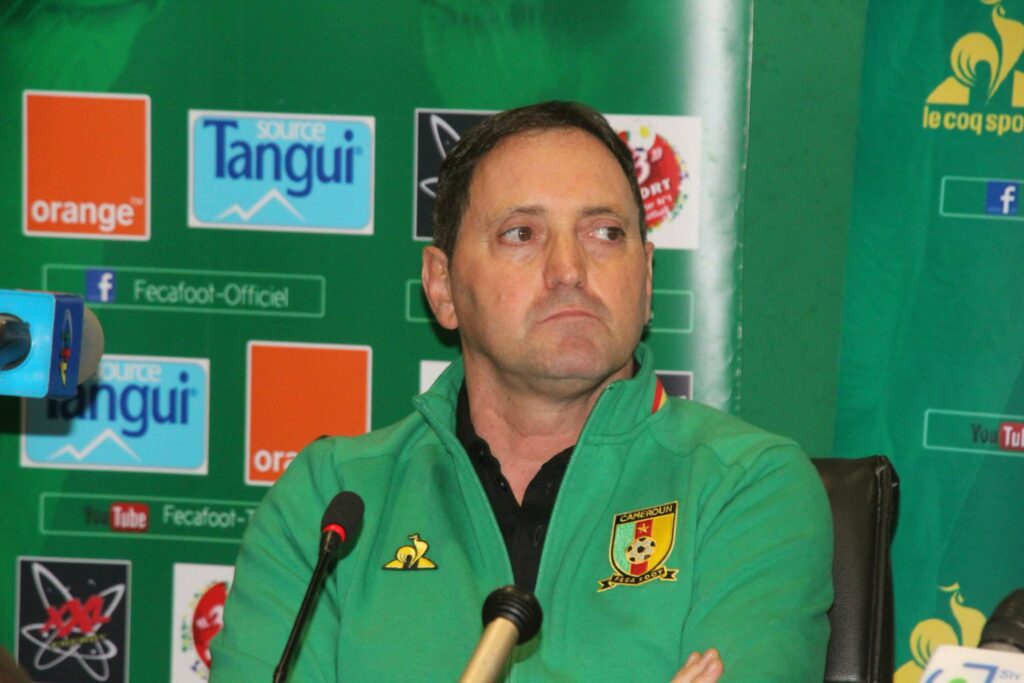 Toni Conceicao, the head coach of Cameroon