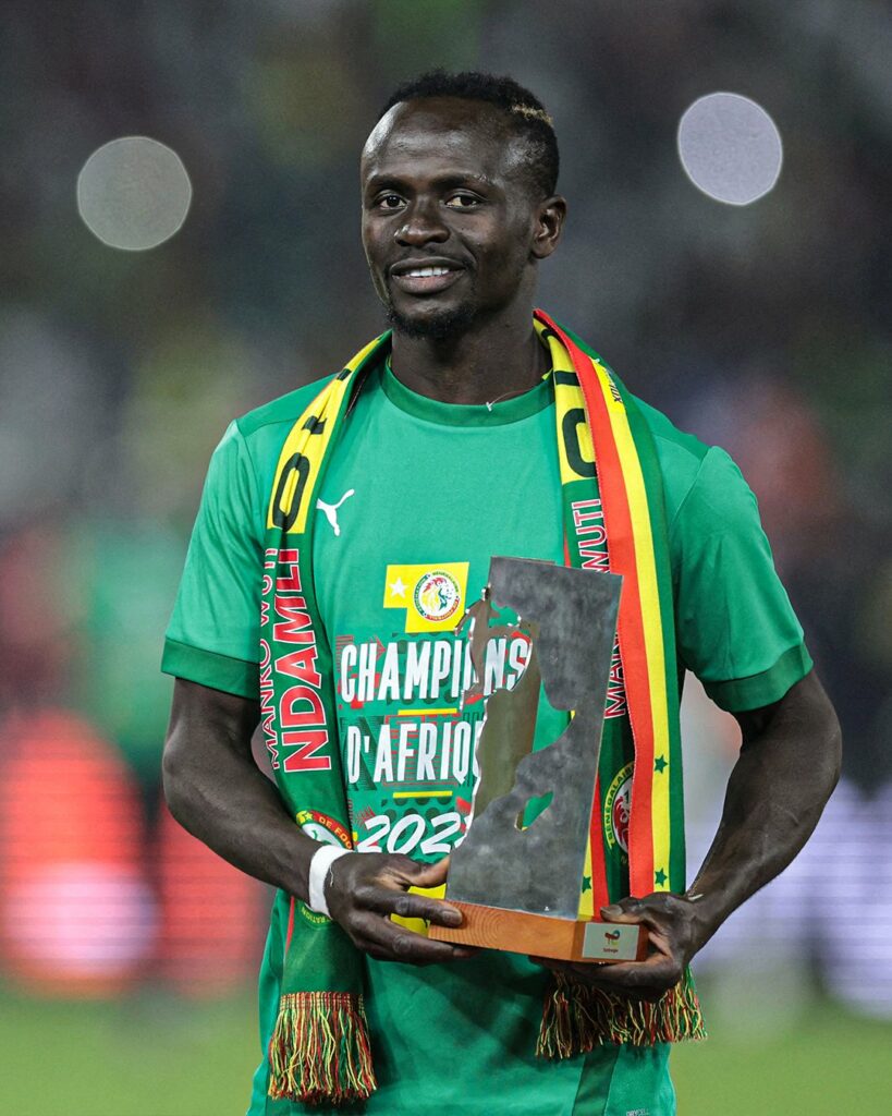 Sadio Mane won the best player award in the just concluded AFCON 2021. 