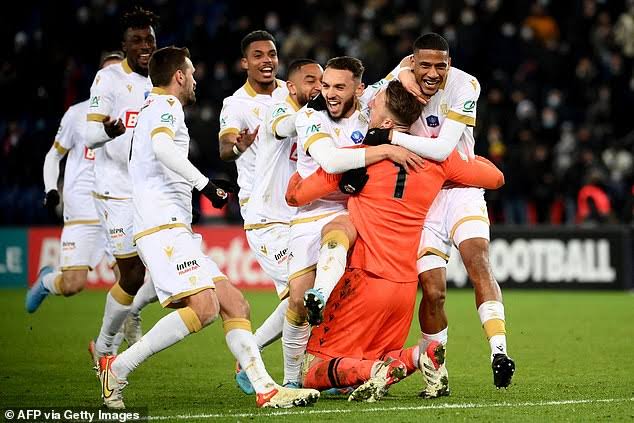 PSG Out of French Cup In The Last-16 After A Penalty Shootout Defeat To Nice