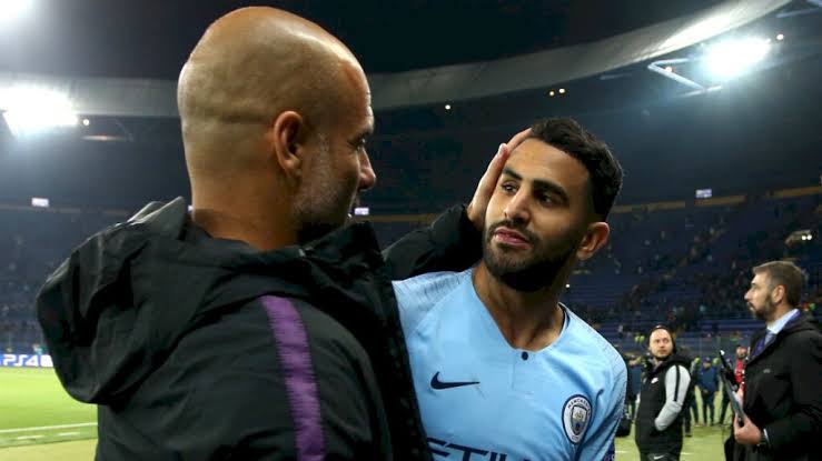 Riyad Mahrez is the top scorer at Manchester City but Pep Guardiola says the winger is a "little bit weak"