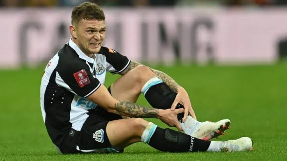 Kieran Trippier was in pain after he injured his foot on February 13.  