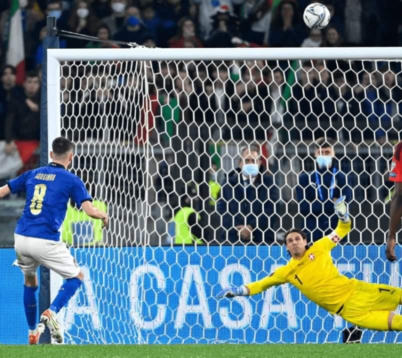 Jorginho missed a spot-kick against Switzerland which could have given Italy an automatic ticket to Qatar.  