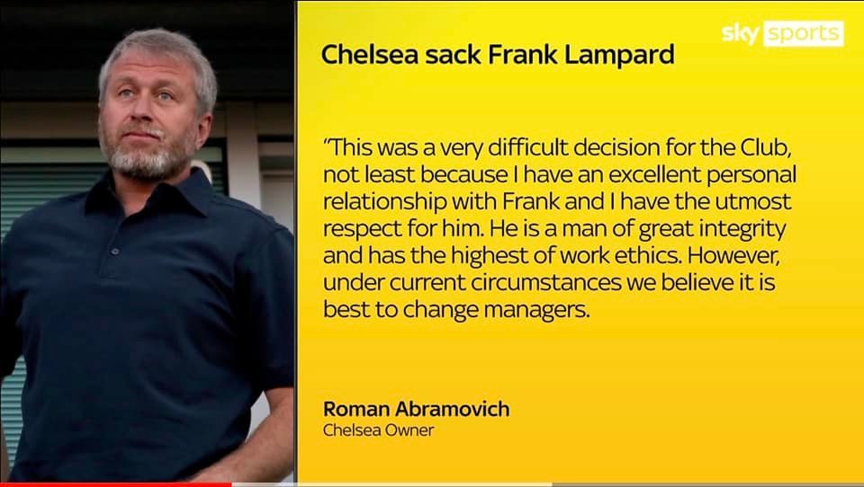 Frank Lampard rattles Chelsea's fanbase as he denies having personal relationship with Roman Abramovich