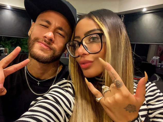 Neymar and his sister Rafaella.