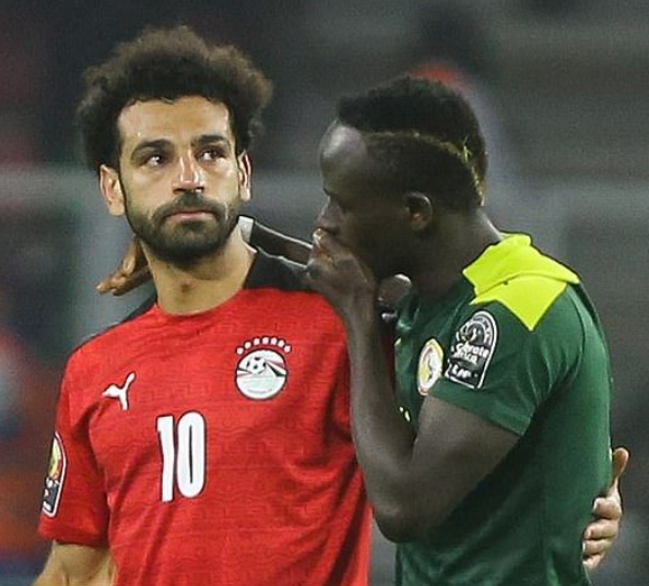 Mohamed Salah was in tears after losing the 2021 AFCON to Senegal. 