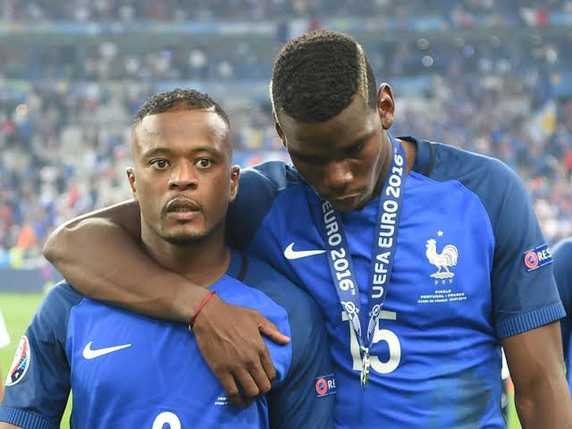 Paul Pogba and Patrice Evra.