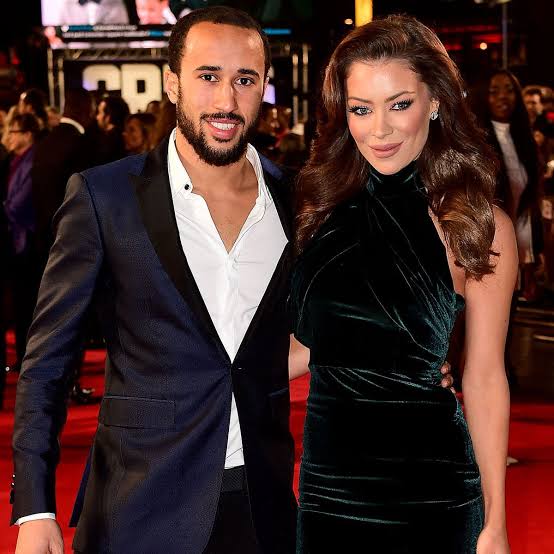 Andros Townsend and his lover Hazel O'Sullivan.
