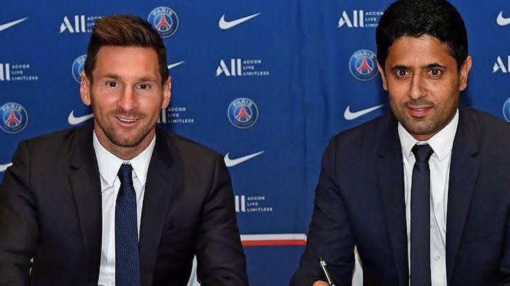 PSG signed seven-time Ballon d'Or winner Lionel Messi from FC Barcelona in August 2021. 
