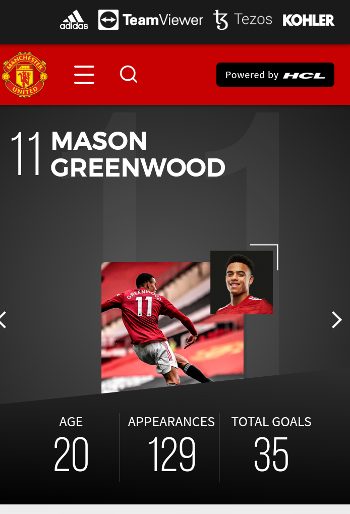 Mason Greenwood of Manchester United.