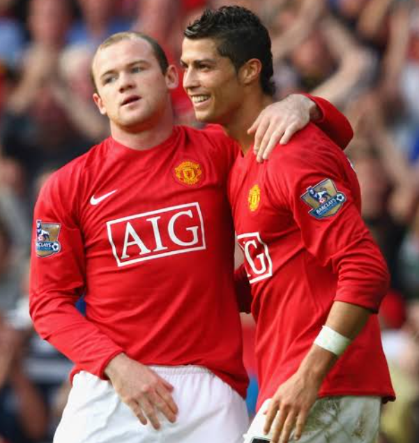 Cristiano Ronaldo and Wayne Rooney were teammates at Manchester United between 2004 and 2009.