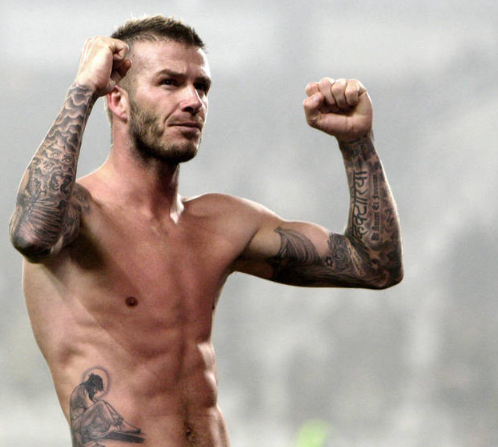 When did David Beckham have his first Tattoo