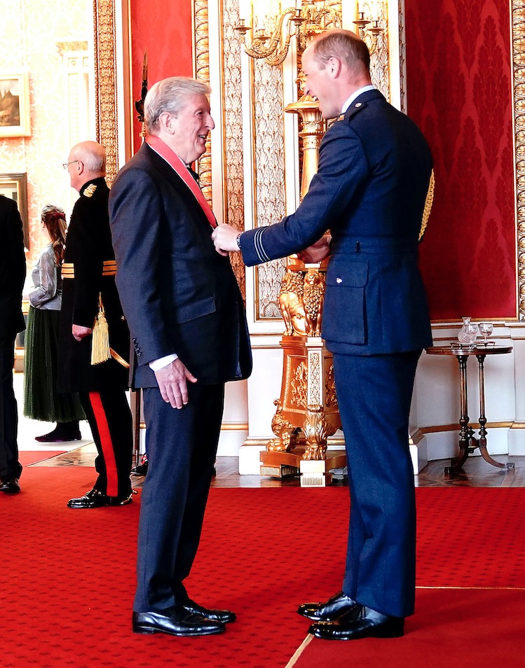 Roy Hodgson was made a CBE (Commander of the Order of the British Empire) - for services to Football by the Duke of Cambridge at Buckingham Palace a few days before Watford was relegated. 