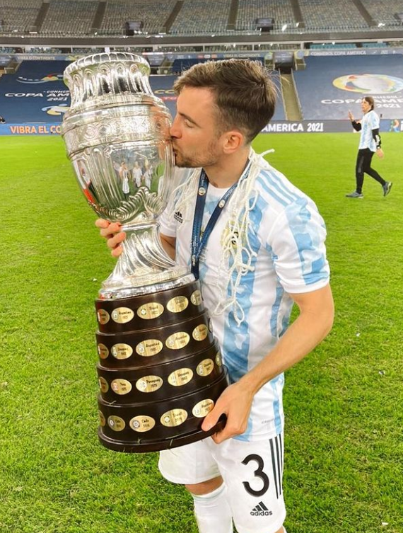 Nicolás Tagliafico was part of the Argentina national team that won the 2021 Copa America.