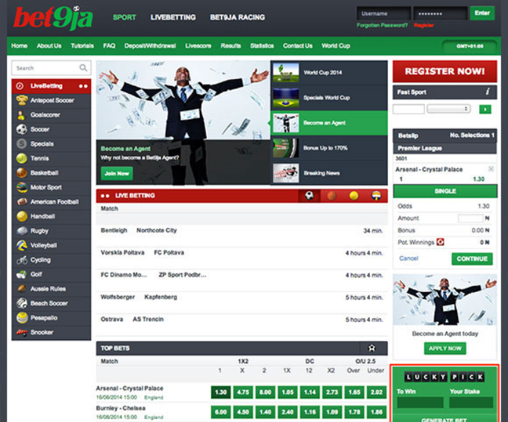 How to book a bet on Bet9ja?