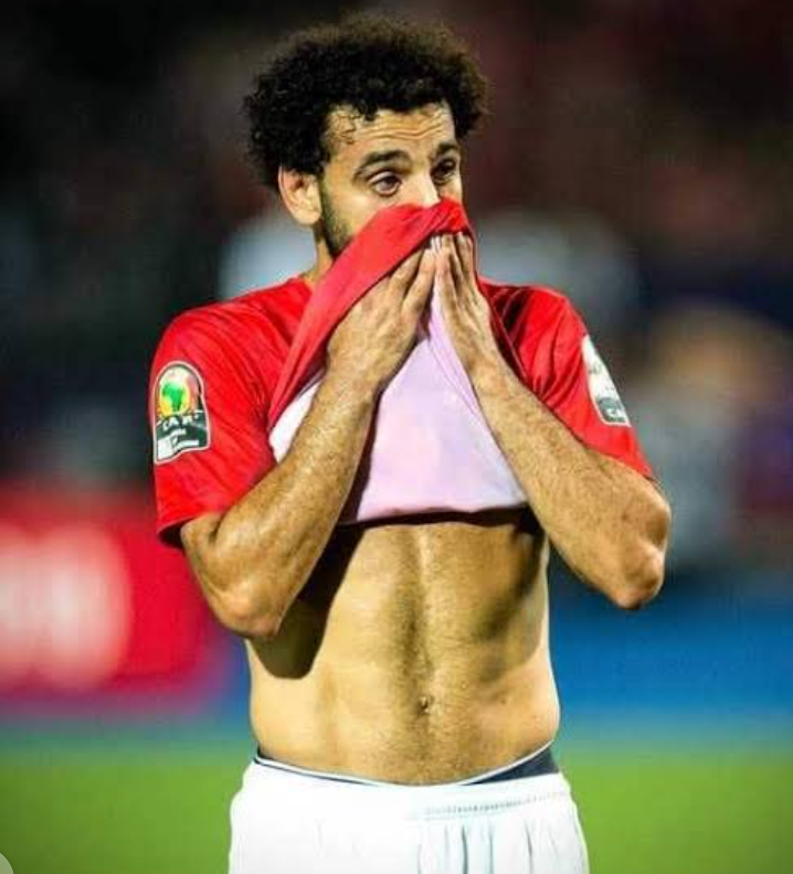 File photo of Mohamed Salah crying after Egypt lost out of the AFCON final. 