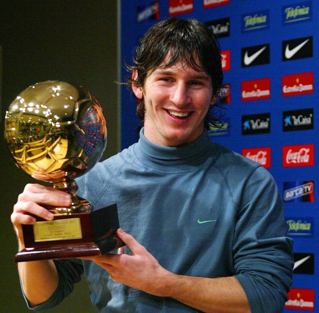 Lionel Messi won the 2005 edition of the award and went on to win a record 7 Ballon d'Or. 