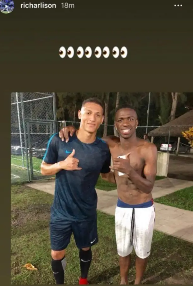 Richarlison and Vinicius fight dirty during training ahead of Brazil vs Japan clash