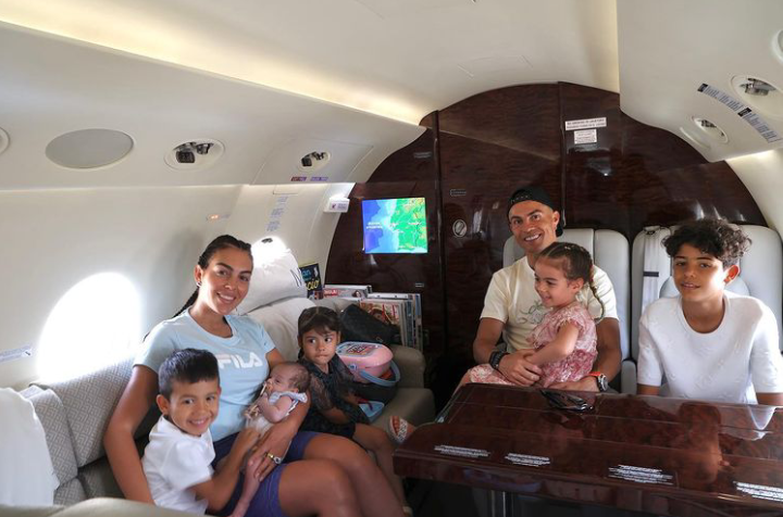 Ronaldo and his family
