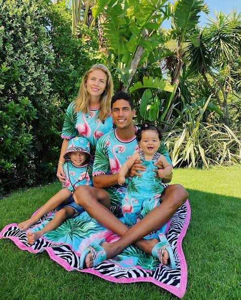Raphael Varane and Wife Camille Tytgat enjoying the holidays together after Man Utd's poor season