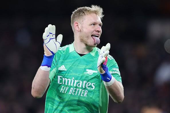 Arsenal's first-choice goalkeeper, Aaron Ramsdale.
