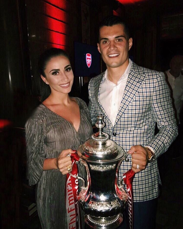 Granit Xhaka spends summer holiday with his family