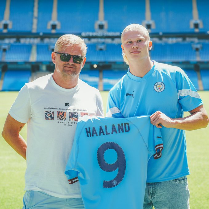 Alfie and his son Erling Haaland. 