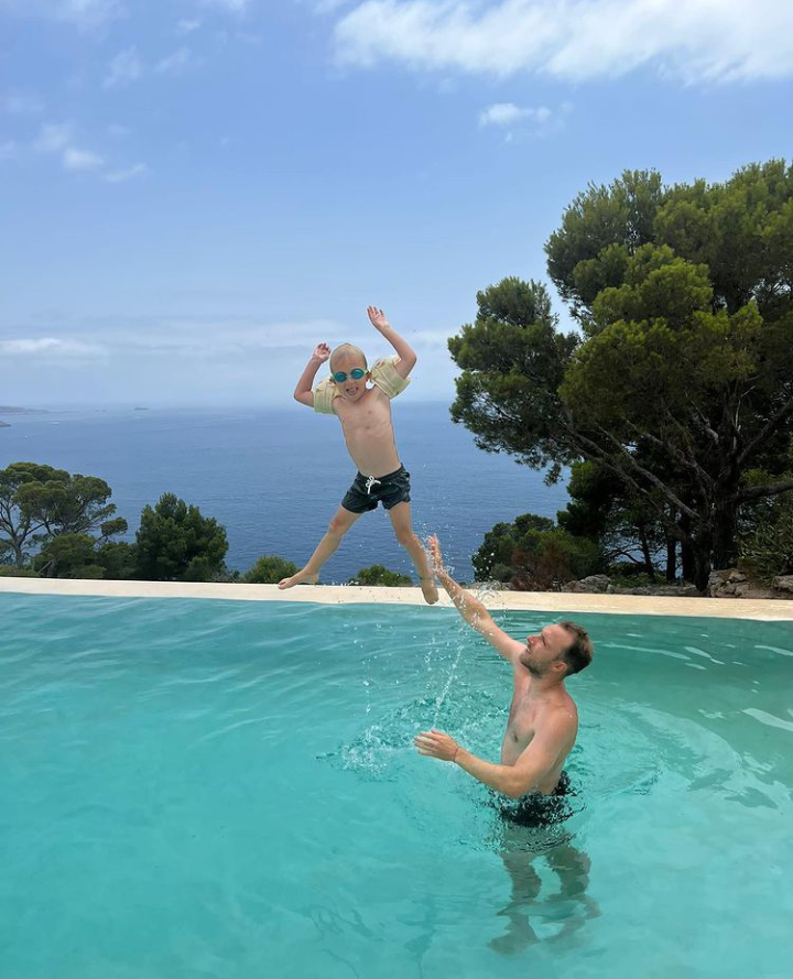 Christian Eriksen enjoys summer holiday with his son after surviving cardiac arrest