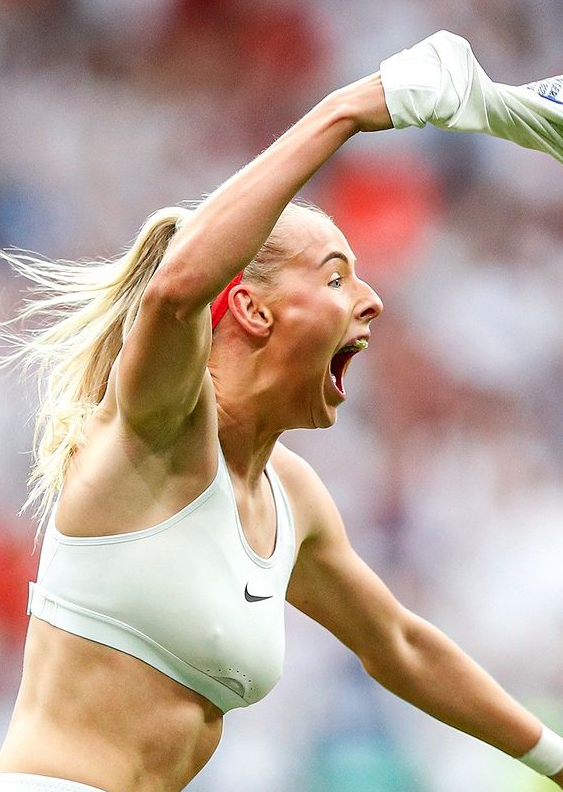 Chloe Kelly celebrates after scoring the winner that helped England women's national team to win Euro 2022.