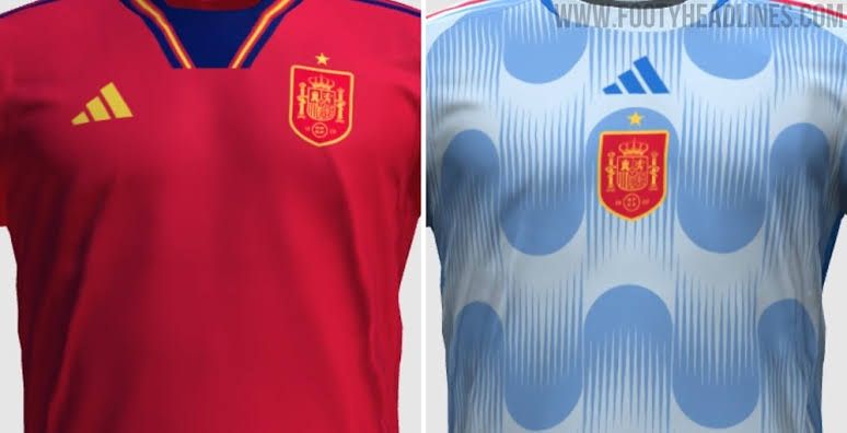 Spain 2022 Qatar World Cup Kit Leaked