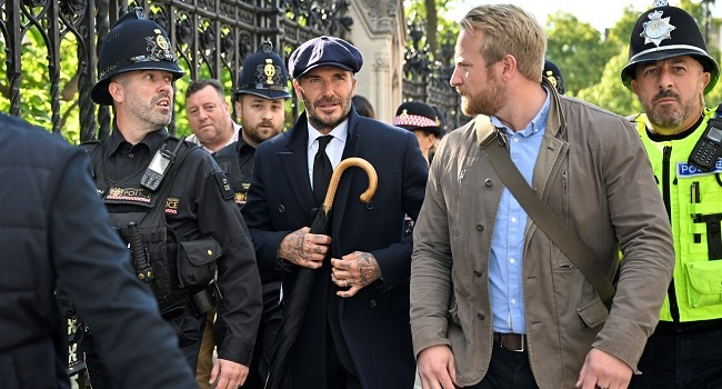 David Beckham Waits In Line For The Casket Of Queen Elizabeth II For More Than 13 Hours