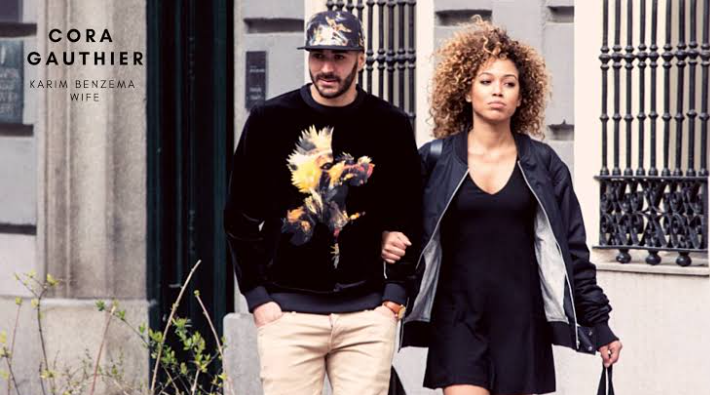 File photo of Karim Benzema and Cora Gauthier.