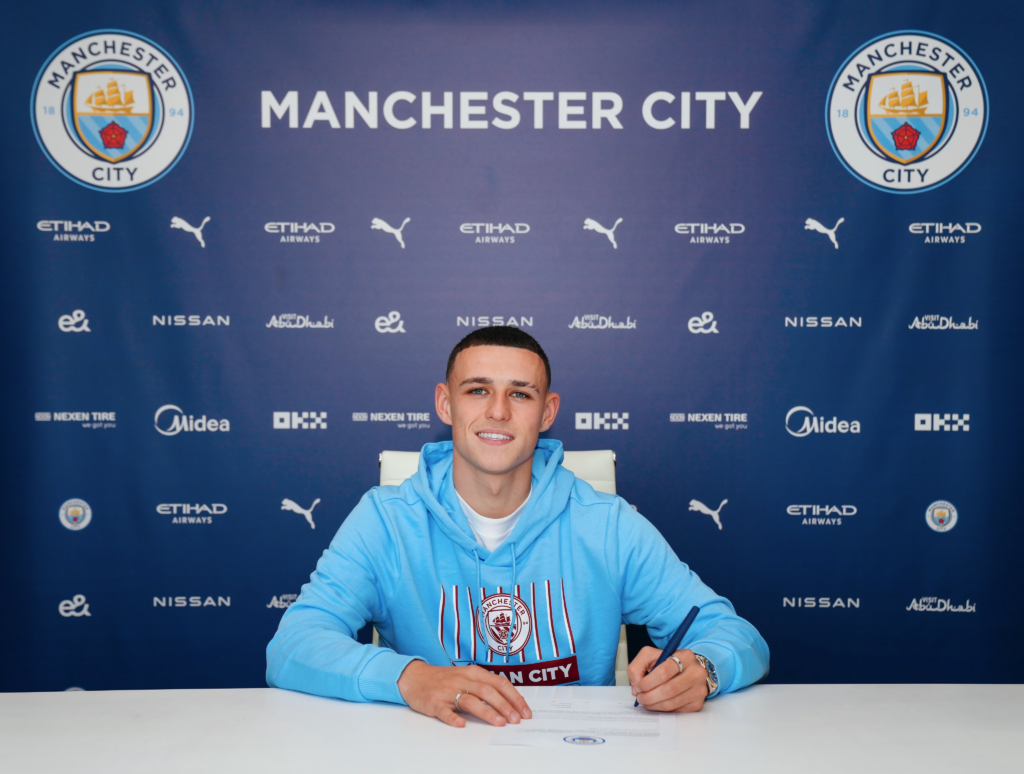 Phil Foden Signs A New Contract With Manchester City That Will See Him Remain At The Etihad Until 2027