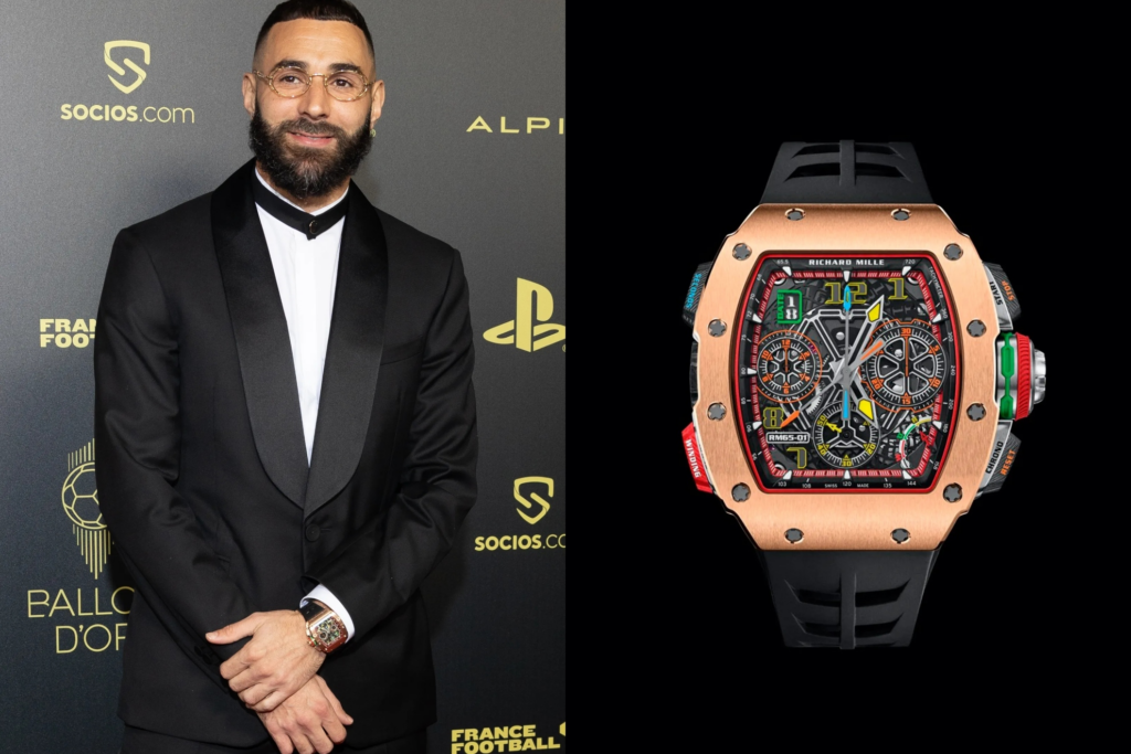 Karim Benzema Appeared With Class At The Ballon d’Or Ceremony As He Rocks £435k Richard Mille Watch While Robert Lewandowski Wears A £52 Casio Watch