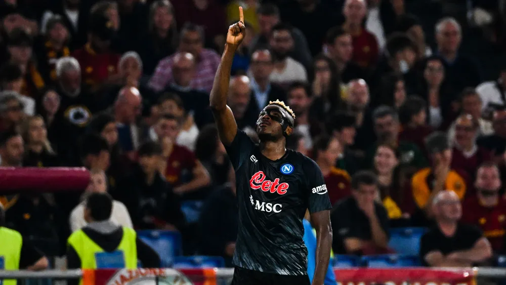 Victor Osimhen Scored The Winning Goal For Napoli Against Roma To Make It 11 Straight Wins