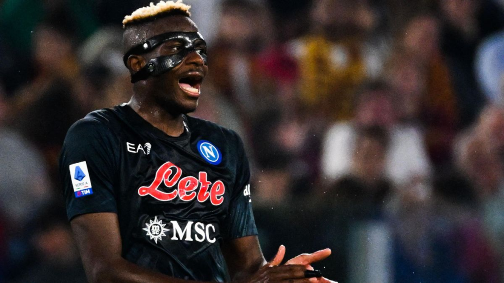 Victor Osimhen Scored The Winning Goal For Napoli Against Roma To Make It 11 Straight Wins